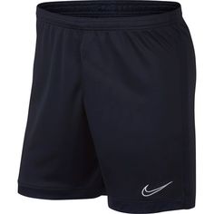 Perfect for your active lifestyle, the Nike Dry Academy Soccer Shorts combine comfort and breathability. Featuring Dri-FIT moisture-wicking technology, this classic style will keep you cool and comfortable on or off the field. Fit Classic fit soccer shorts Technology Dri-FIT moisture-wicking technology Design Stretch fabric with a ribbed texture Flat drawcord offers an adjustable fit Mesh side stripes add breathability Swoosh trademark Size: M.  Color: Black. Nike Moisture-wicking Shorts For Sports Events, Navy Nike Sporty Athletic Shorts, Nike Navy Sporty Athletic Shorts, Nike Sporty Navy Athletic Shorts, Nike Athletic Shorts For Sports Events With Go-dry Feature, Nike Athletic Shorts For Sports Events, Moisture-wicking, Nike Moisture-wicking Athletic Shorts For Sports, Nike Go-dry Athletic Shorts For Sports, Nike Athletic Shorts With Moisture-wicking For Sports