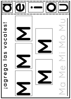 the letter m is for mom worksheet with an uppercase and lowercase letters