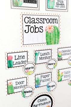 classroom jobs class jobs chart class helpers bulletin board Classroom Decor Plants, Editable Classroom Jobs, Chart For Classroom, Shabby Chic Classroom, Editable Name Tags