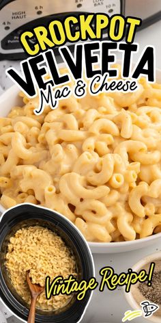 Creamy crockpot Velveeta mac and cheese made with Velveeta, cheddar, and pasta—perfect for busy nights with minimal prep and rich flavor.