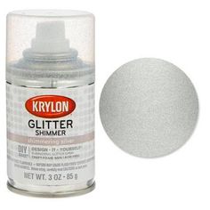 krylon glitter shimmer spray paint - silver, 1 quart