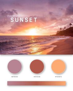 the pink sunset palette is on display