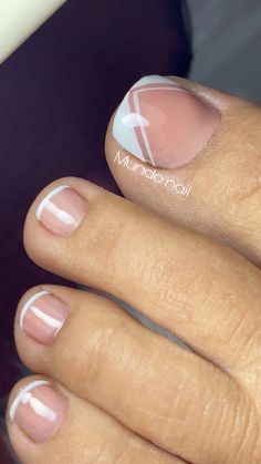 French Pedicure Designs Toenails, Simple Toe Nail Designs, Toes Nails Designs, Toes Nails Colors, Toe Nail Designs For Summer, Toes Nail Art, Toe Nails Designs, Foot Nail Art, Easy Toe Nail Designs