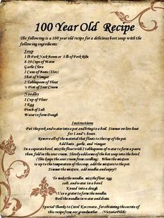 an old recipe is shown in this image