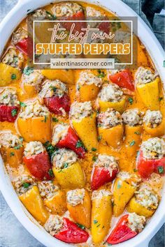 This recipe makes the perfect stuffed peppers but in the cutest mini form. Each mini pepper is loaded with a tender meat and rice filling that cooks in the most delicious broth. This recipe is so easy to follow and makes the perfect entree. 
#stuffedpeppers #ministuffedpeppers #easyentree