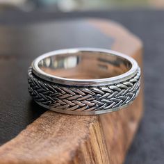 Men's Sterling Silver Tire Pattern Spinner Ring Male Rings, Popular Jewelry, Spinner Ring, Spinner Rings, Sterling Silver Mens, 7 11, Sterling Silver Jewelry, Mens Jewelry, Silver Jewelry