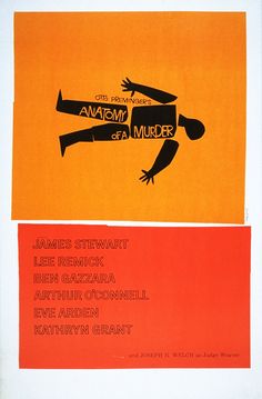 Autopsie d'un meurtre, 1959 Eve Arden, Noma Bar, David Carson, Paula Scher, Classic Films Posters, Text Poster, Massimo Vignelli, Iconic Movie Posters