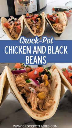 Looking for a scrumptious, healthy meal that takes minutes to prepare? Our Crock-Pot Chicken and Black Beans recipe is your new go-to dish! Bursting with flavor and packed with protein, these easy Mexican tacos will leave you wondering why you ever waited hours for takeout. #CrockPotLadies