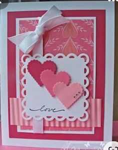 a card with two hearts on it