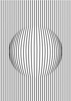 an abstract black and white background with lines in the shape of a ball ornament