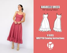 an image of a woman in a dress sewing pattern