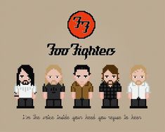 the foo fighters cross stitch pattern