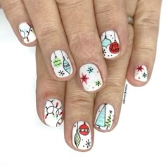 Xmas Nail Art, Christmas Gel Nails, Holiday Mood, Shellac Nails, Popular Nails, Gel Nail Designs, Harry Potter Movies, Xmas Nails, Christmas Nail Designs