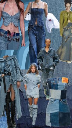 Dark Denim Outfit, Editorial Look, Afro Futurism, Canadian Tuxedo, Spotify Wrapped, Aesthetic Streetwear, Denim Clothing