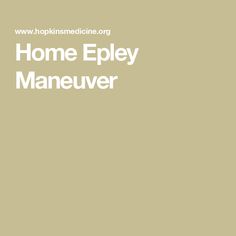 Home Epley Maneuver Epley Maneuver, Easy Messy Bun, Type Of Exercise, Exercise At Home, Integrative Health, Health Ideas, How Do I Get, You Lied, Things To Remember