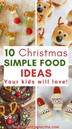 christmas food ideas for kids that are easy and fun to make with the kids at home