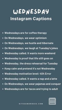 the words wednesday are for coffee therapy