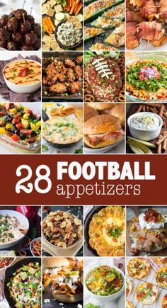 28 football appetizers that are delicious and easy to make