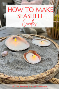 DIY Guide: How to Make Tea Light Seashell Candles One of my favorite things to do is walking along the beach and finding beautiful sea shells. Making these Seashell candles was so much fun and a great way to add a charming touch to any room or outdoor space! They emit a soft glow that creates a cozy atmosphere. If you love crafting and want to bring a bit of the beach into your home, making tea-light seashell candles is the perfect project! Candles In Seashells, Diy Seashell Candles, Walking Along The Beach, Seashell Candles, Making Tea, Make Tea, Backyard Games, Seashell Crafts, Beautiful Sea