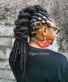 Sisterlock Mohawks, Loc Mohawk Styles, Loc Mohawk, Mohawk Dreads, Loc Ponytail, Loc Ideas, Dreads Styles For Women