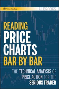 a book cover with the title reading price chart bars bar by bar, and an image of