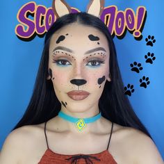 By IG: Karyna_make.up Scooby Makeup Halloween, Dog Makeup Women