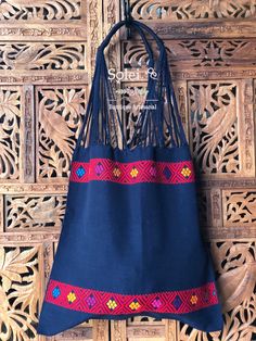 "This gorgeous embroidered Mexican Satchel or Morral is perfect to style with any outfit! The traditional Mexican embroidery is full of culture and colors. This Bag is embroidered on a waist loom. Dimensions: 15.5\" x 15.5\"" Bohemian Cotton Bag With Floral Embroidery, Bohemian Cotton Bags With Floral Embroidery, Traditional Blue Shoulder Bag For Festivals, Blue Embroidered Bag For Festivals, Bohemian Blue Embroidered Shoulder Bag, Bohemian Blue Bags With Floral Embroidery, Blue Bohemian Bags With Floral Embroidery, Traditional Blue Bags For Festivals, Traditional Multicolor Embroidered Floral Bag