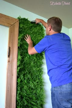 Faux Greenery Wall, Plant Wall Diy, Living Wall Indoor, Greenery Wall Decor, Artificial Grass Wall, Artificial Green Wall, Ivy Wall, Greenery Wall, Faux Walls