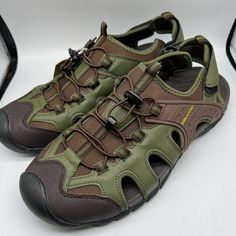 Atika Outdoor Sports Sandals Trail Shoes Size 13 At-M143 Olive New No Box Summer Outdoor Walking Shoes With Closed Toe, Brown Sport Sandals With Ortholite Insole For Outdoor, Outdoor Brown Sport Sandals With Ortholite Insole, Brown Ortholite Sport Sandals For Outdoor, Green Slip-on Sport Sandals, Breathable Round Toe Sandals For Walking, Brown Ortholite Outdoor Sport Sandals, Breathable Open Toe Sandals For Walking, Casual Sport Sandals With Round Toe For Outdoor