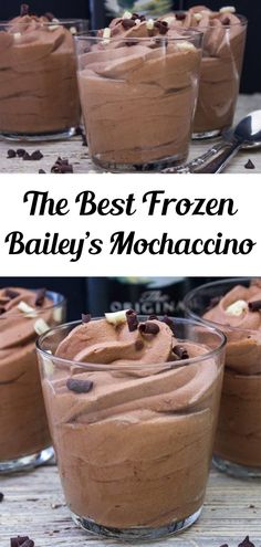 bailey's frozen mochaccino is an easy dessert recipe that uses only 3 ingredients