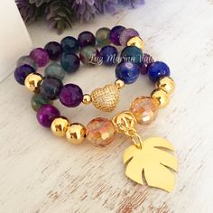 Lava Bead Jewelry, Purse Charms Diy, Polymer Clay Flower Jewelry, Purple Plum, Beads Bracelet Design, Handmade Jewelry Tutorials, Girly Accessories, How To Make Earrings