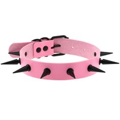 Metal Color: Pink Thin Leather Necklace Women, Body Jewelry Men, Spike Choker, Vintage Statement Jewelry, Leather Choker Collars, Girls Choker, Gothic Choker, Pink Choker, Gothic Chokers