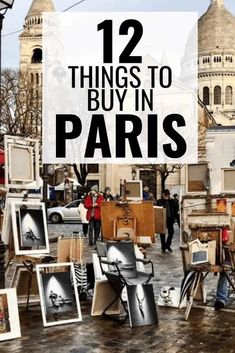 there are many different things to buy in paris, including pictures and other things on the street