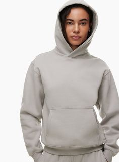 Aritzia Perfect Hoodie, Wedding Sweatshirts, 2024 Wishlist, Drop Shoulder Hoodie, Basic Hoodie, Poplin Dress, Cloud White, Oversized Hoodie, Fade Color