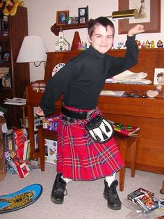 Zac's first kilt...he is now 20 and still wearing them! Kilt, Cheer Skirts, How To Wear