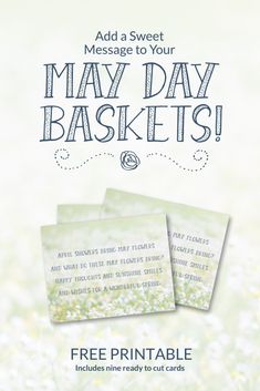 an advertisement for the may day basket