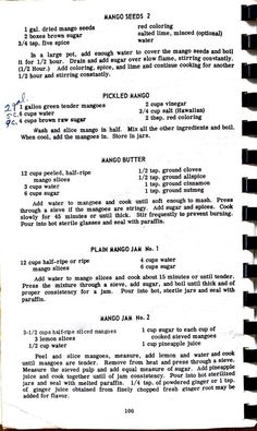 an old recipe book with instructions on how to make it