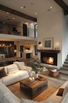 Modern Lake House Living Room, Small Open Concept, Living Room Decor Brown Couch, Modern Lake House, Sims Houses, Home Hall Design, Living Room Decor Colors, Outdoor Living Rooms, Lounge Ideas