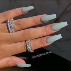 Acrylic Nail Designs Milky White, Full Color Acrylic Nails, Simple Acrylic Nails Coffin, Matte Color Nails, Matt Nails Design, Matte Summer Nails, Euro Nails, Simple Coffin Nails, Ballerina Acrylic Nails