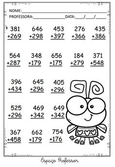 a printable worksheet for addition to numbers