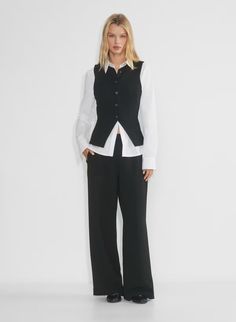 LODGE PANT | Aritzia Aritzia Dress Pants, Japanese Crepe, Aritzia Dress, Crepe Fabric, Denim Shirt, Beautiful Fabric, Dress Pants, Casual Chic, Wide Leg Pants