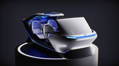 an image of a futuristic object that looks like it has been designed to look like a car