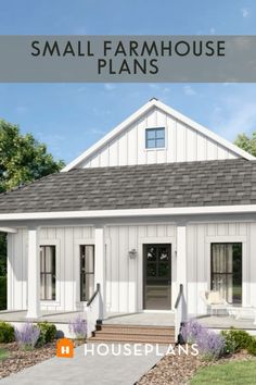 small farmhouse house plans with porches and stairs