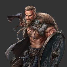 Viking Man Art, Vikings Artwork, Viking Oc Male, Viking Warrior Art, Viking Oc, Viking Artwork, Viking Rings