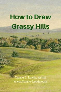 the cover of how to draw grassy hills