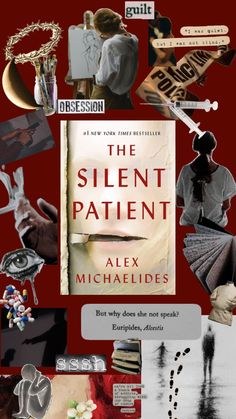 a collage of different images with the words'the silent patient '