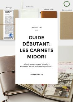 an open book with the title guide debutant les carnets midori