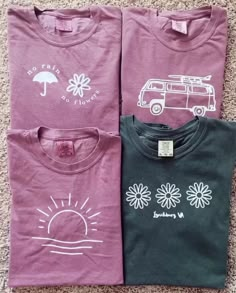 Trendy Embroidered Cotton T-shirt, Cute Cotton T-shirt With Embroidered Graphics, Vsco Style Short Sleeve T-shirt With Text Print, Casual Embroidered Graphic T-shirt For Summer, Spring Vsco Style Graphic T-shirt, Tshirt Design Ideas, Lynchburg Virginia, T Shirt Painting, Shirts Women Fashion