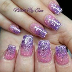 Glitter Ombre Nails, Year Nails, Amazing Nail Art, Beach Nail Designs, Beach Nail, Nail Tip Designs, Ombré Nails