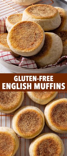 Easy Gluten Free English Muffins - These are THE BEST gluten free English muffins you’ll ever try – and they’re super easy to make! They’re deliciously soft with all the nooks and crannies you’d expect from a proper English muffin. The dough handles beautifully, you can knead it and shape it without any problems whatsoever, and you can cook them fully on the stovetop, no need to turn on the oven. Gluten free bread. Gluten free recipes. Gluten free breakfast ideas. Brunch recipes. Gluten Free Sourdough Recipes, Gluten Free English Muffin Recipe, Gluten Free Breakfast Sandwich, Sour Recipes, Gluten Free English Muffins, Brewery Ideas, Gluten Free Sourdough Starter, Gluten Free Sourdough Bread, English Muffin Recipes